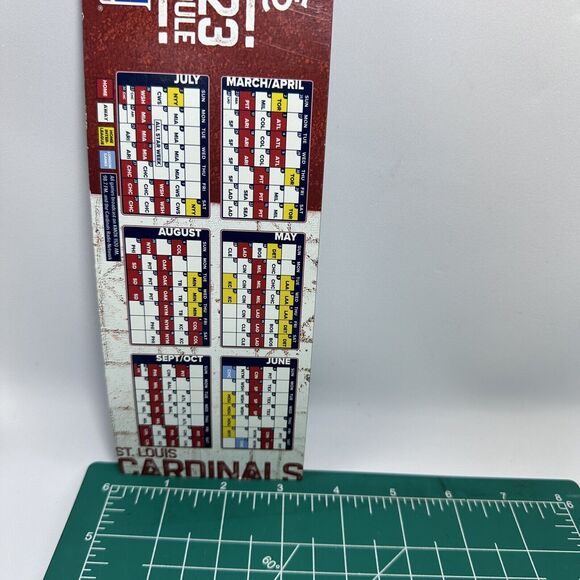 2023 Promo Shelter Insurance Magnet Schedule ST. Louis Cardinals‎ vs Braves MLB - Picture 5 of 5